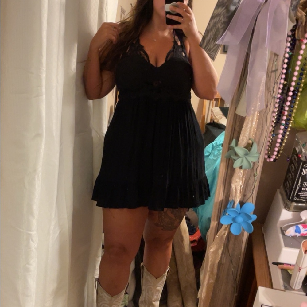 Elegant black Lace Women Dress